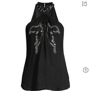 Kobi Halperin Jaclyn Blouse Black XS 100%Silk